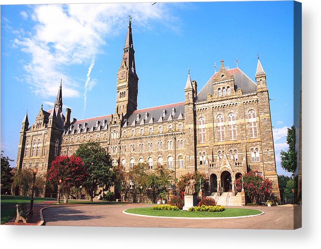 George Town University Acrylic Print featuring the photograph Georgetown University by Claude Taylor