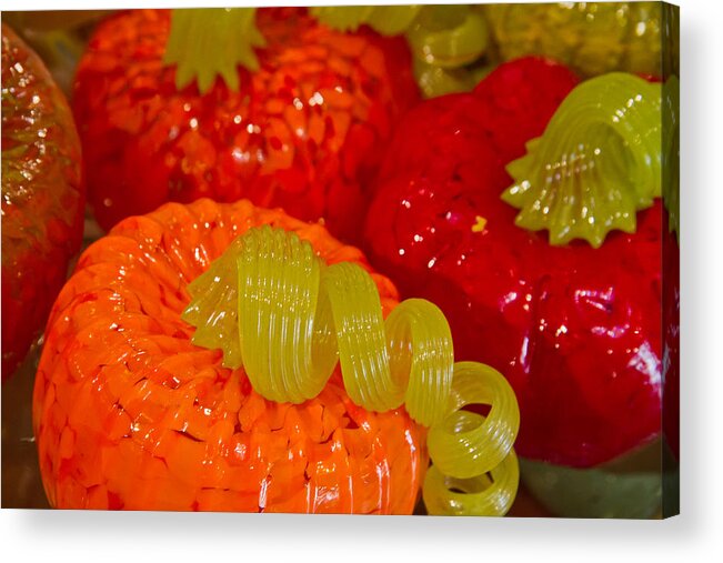 Glass Works Acrylic Print featuring the photograph Glass Fruit by Roger Mullenhour