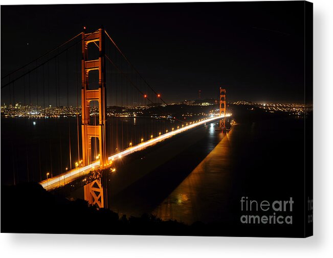 Golden Gate Bridge Acrylic Print featuring the photograph Golden Gate Bridge 2 by Vivian Christopher