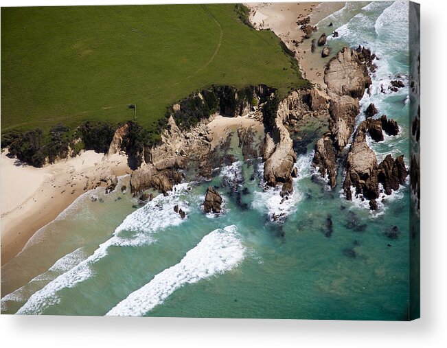 Ocean Acrylic Print featuring the photograph Golf Course by Carole Hinding