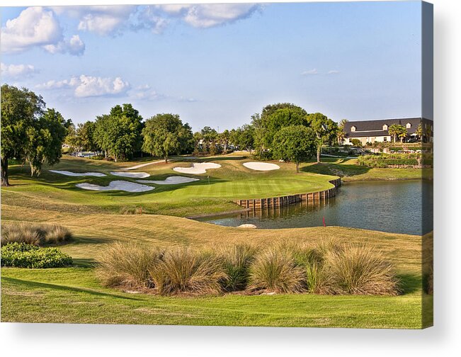 The Villages Acrylic Print featuring the photograph Golf in The Villages 2 by Betty Eich