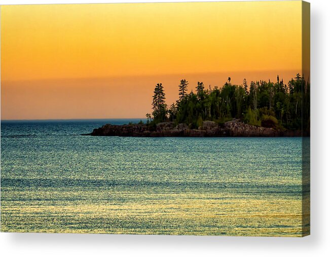 Grand Marais Acrylic Print featuring the photograph Grand Marais Minnesota by Linda Tiepelman