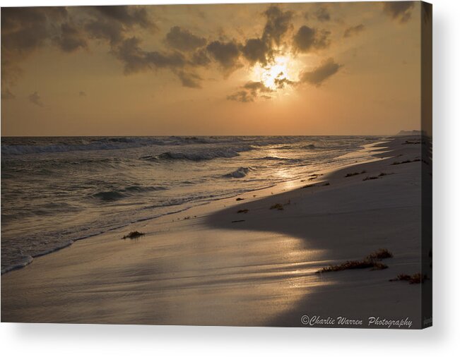 Sunset Acrylic Print featuring the photograph Grayton Beach Sunset by Charles Warren