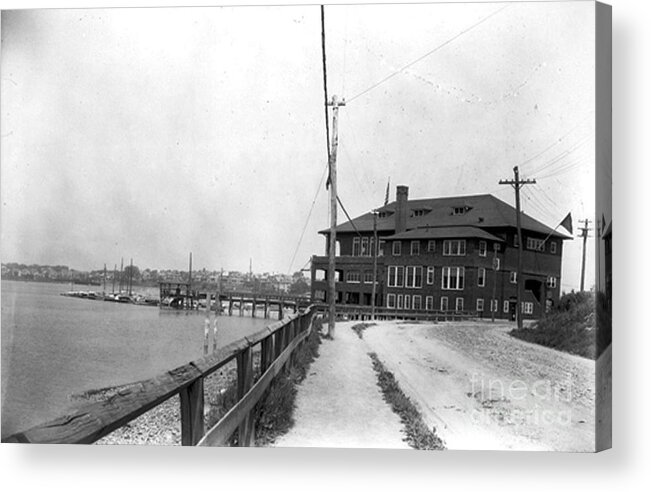 Great Head Yacht Club Acrylic Print featuring the photograph Great Head Yacht Club by Extrospection Art