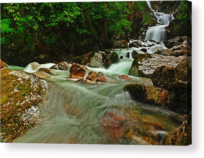 Alaska Acrylic Print featuring the photograph Green Splender by Edward Kovalsky