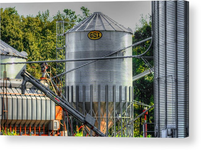 Silo Photograph Acrylic Print featuring the photograph GSI by Ester McGuire