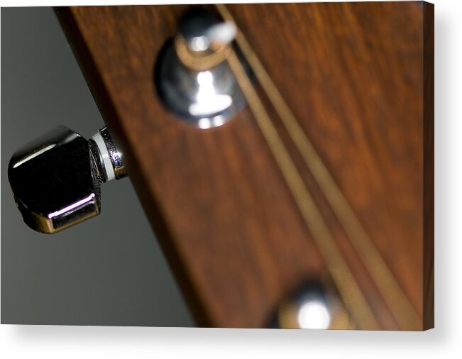 Musical Acrylic Print featuring the photograph Guitar Tension by C Ribet