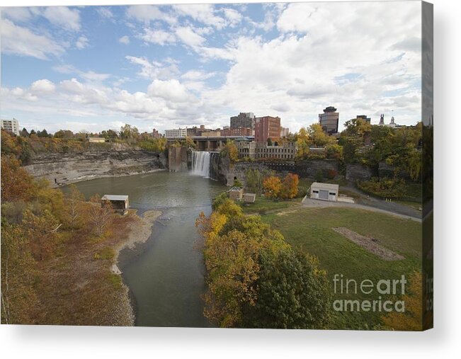Landscape Acrylic Print featuring the photograph High Falls by William Norton