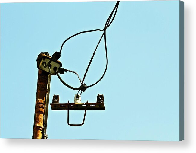 Electricity Acrylic Print featuring the photograph High Voltage by Amber Abbott