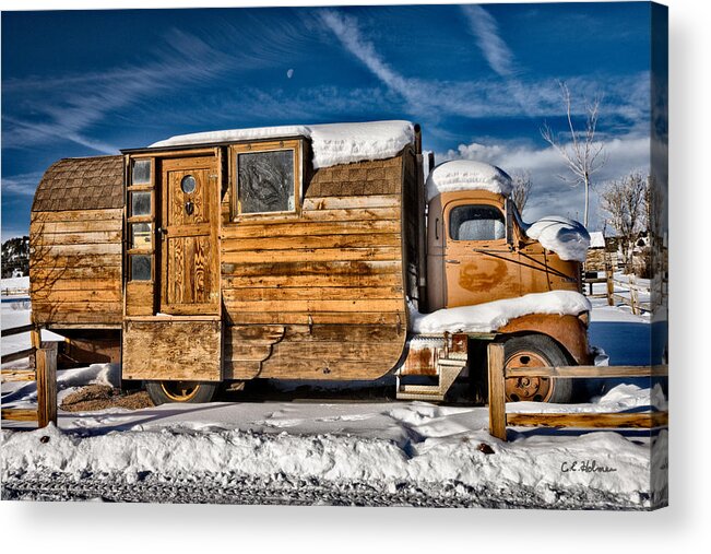 Antique Acrylic Print featuring the photograph Home On Wheels by Christopher Holmes