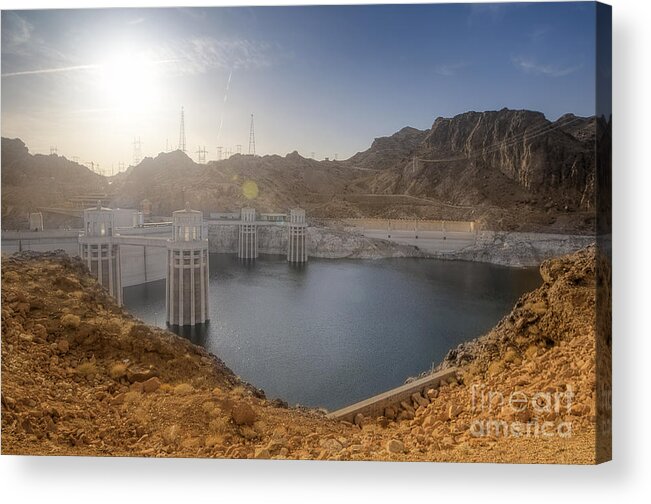 Yhun Suarez Acrylic Print featuring the photograph Hoover Dam by Yhun Suarez