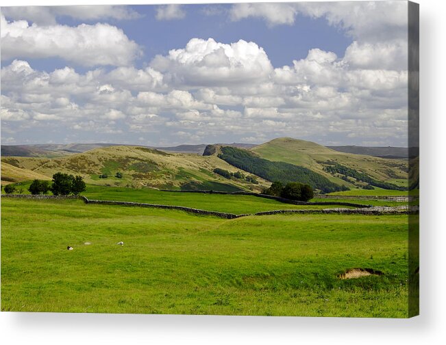 Derbyshire Acrylic Print featuring the photograph Hope Valley from Winnats Head by Rod Johnson