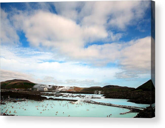 Blue Lagoon Acrylic Print featuring the photograph Iceland Blue Lagoon by David Harding