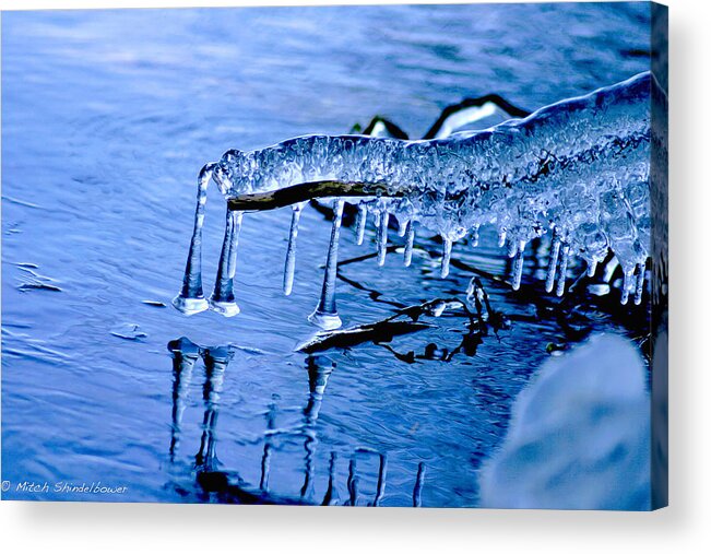 Ice Acrylic Print featuring the photograph Icy Reflections by Mitch Shindelbower