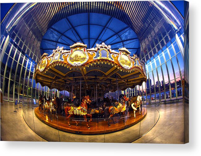 Carousel Acrylic Print featuring the photograph Imagination by Mitch Cat