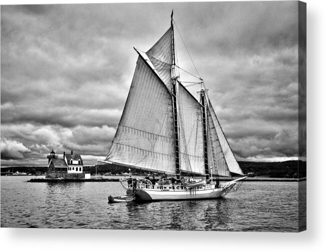 Black And White Acrylic Print featuring the photograph Isaac H. Evans by Fred LeBlanc