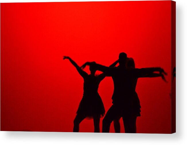 Dance Acrylic Print featuring the photograph Jazz Dance Silhouette by Matt Hanson