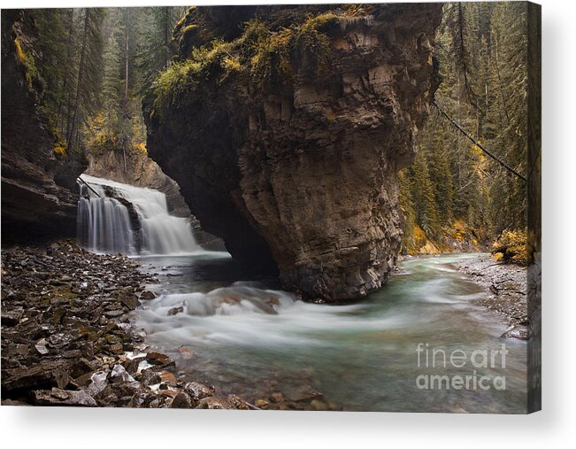 Water Photography Acrylic Print featuring the photograph Johnston Creek waterfall by Keith Kapple