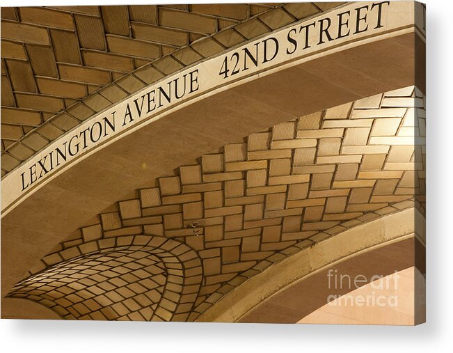 Clarence Holmes Acrylic Print featuring the photograph Lexington Avenue and 42nd Street I by Clarence Holmes