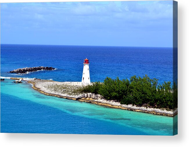 High Quality Acrylic Print featuring the photograph Lighthouse in Nassau by George Bostian