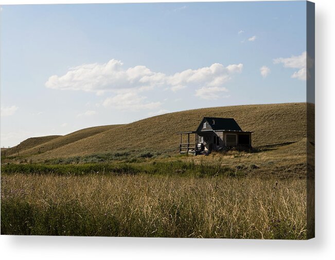 Farmhouse Acrylic Print featuring the photograph Little House on the Plains by Lorraine Devon Wilke