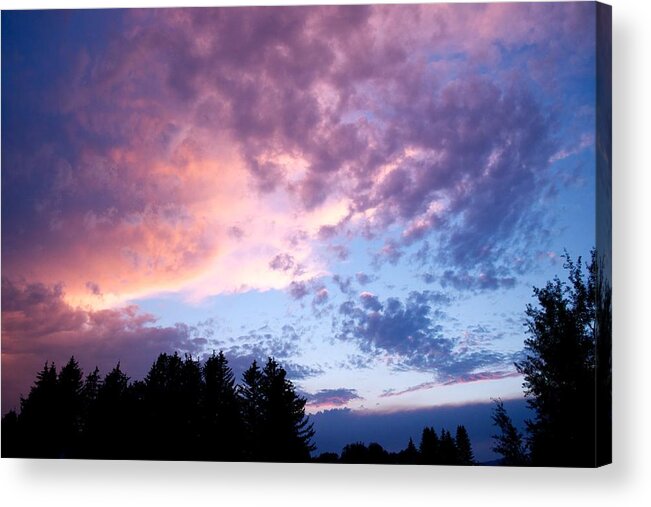 Sunset Acrylic Print featuring the photograph Marble sky by Kevin Bone