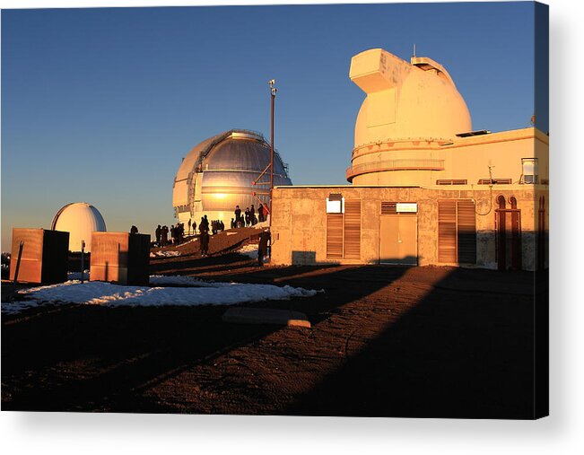 Gemini Acrylic Print featuring the photograph Mauna Kea Observatories by Scott Rackers