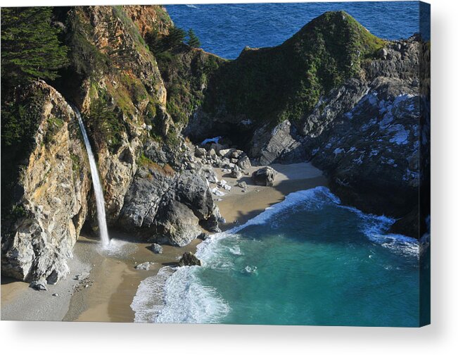 Ca Acrylic Print featuring the photograph McWay Falls by Lynn Bauer