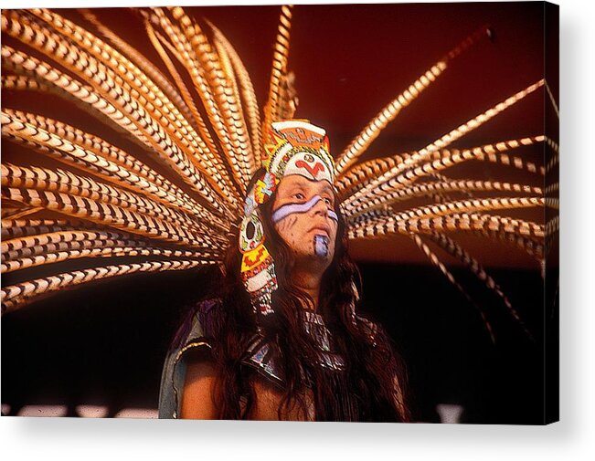 Miccosukee Acrylic Print featuring the photograph Miccosukee Chief by Andonis Katanos