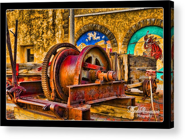 Gallup Acrylic Print featuring the photograph Mine Machinery by Linda Constant