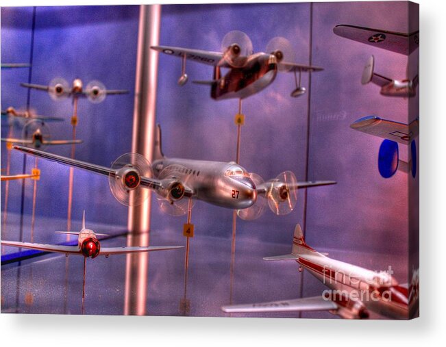Dayton Acrylic Print featuring the photograph Miniature Airplanes by Jeremy Lankford