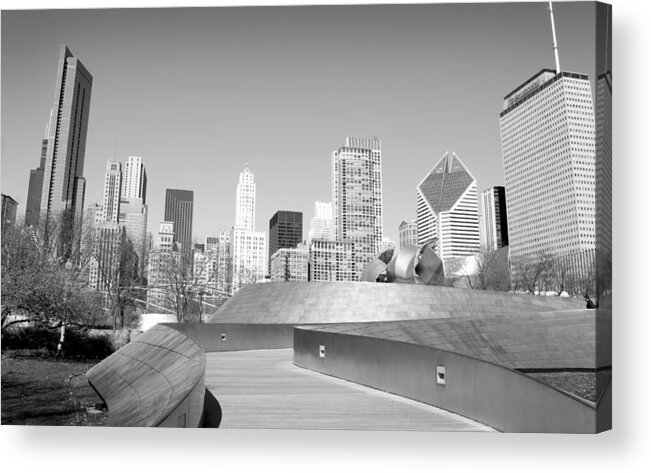 Chicago Acrylic Print featuring the photograph Modern City by Milena Ilieva