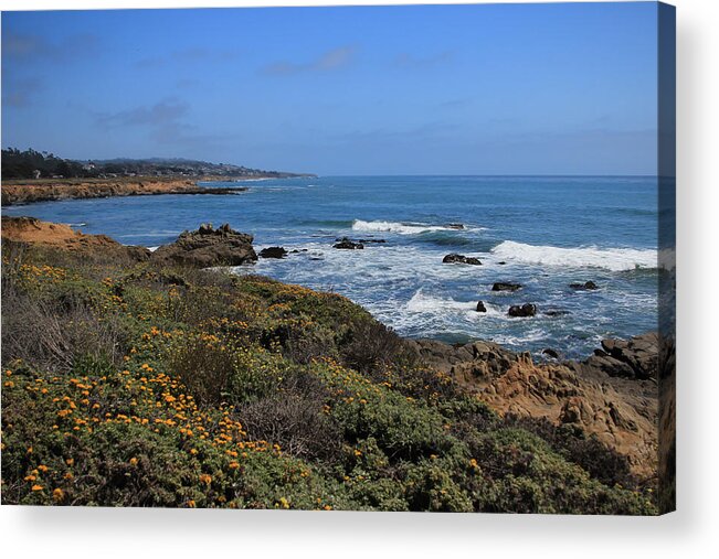 Moonstone Acrylic Print featuring the photograph Moonstone Beach by Heidi Smith