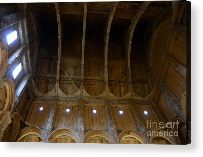 Moorhead Stave Church Acrylic Print featuring the photograph Moorhead Stave Church 15 by Cassie Marie Photography