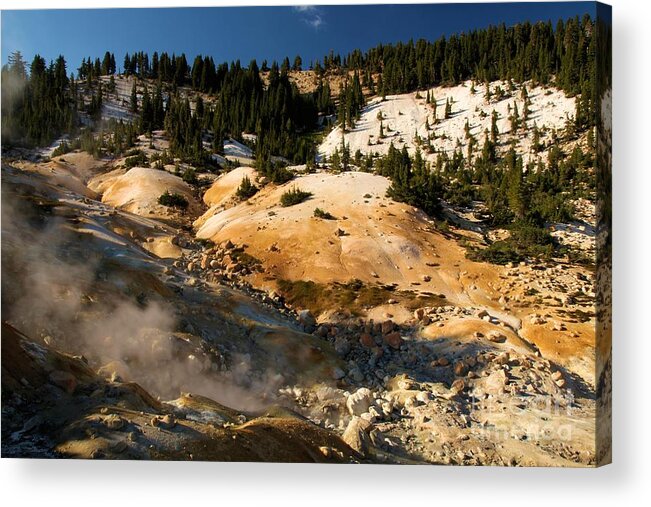 Lassen Volcanic National Park Acrylic Print featuring the photograph Natural Steam Engine by Adam Jewell