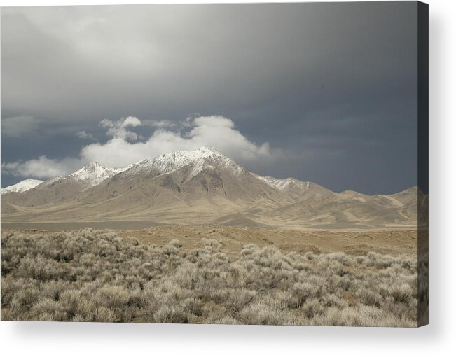Nevada Acrylic Print featuring the photograph Nevada Mountain by Suzanne Lorenz