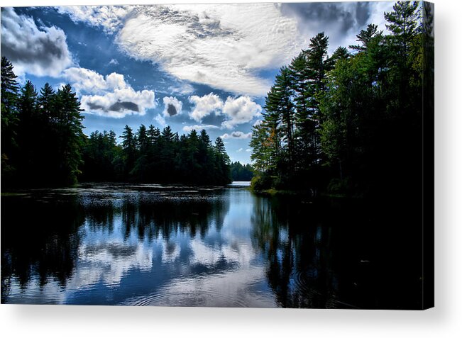 Lake Acrylic Print featuring the photograph NH Lake by Edward Myers