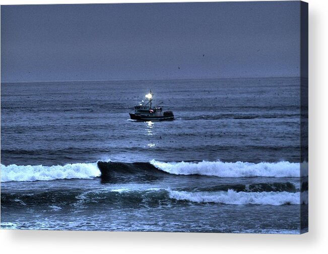Water Acrylic Print featuring the photograph Night Fishing by One Rude Dawg Orcutt