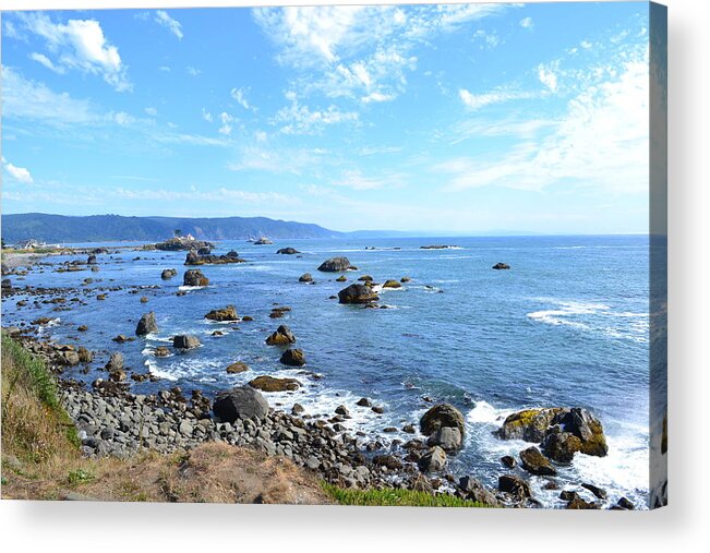 Ocean Acrylic Print featuring the photograph Northern California Coast3 by Zawhaus Photography