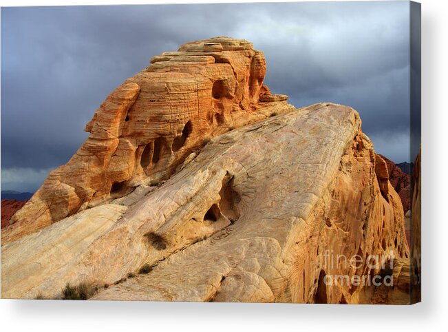 Sandstone Acrylic Print featuring the photograph Of Light And Stone by Bob Christopher