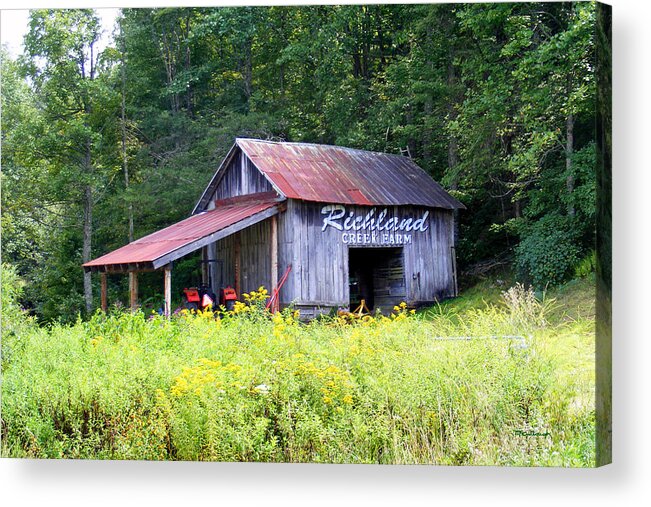 Barns Acrylic Print featuring the photograph Old Barn near Silversteen Road by Duane McCullough