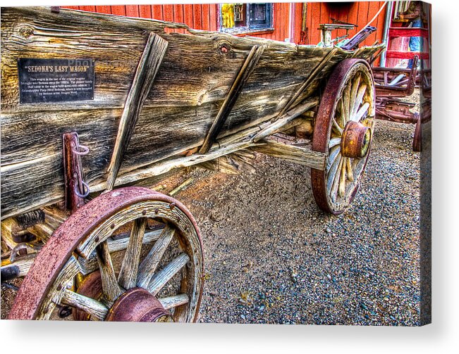 Old Wagon Acrylic Print featuring the photograph Old Wagon by Jon Berghoff