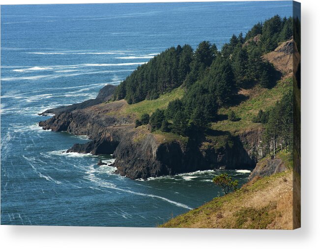 Coast Acrylic Print featuring the photograph Oregon Coastline by Celine Pollard