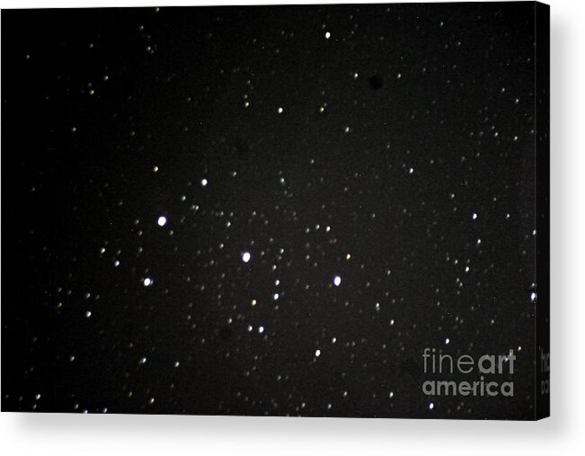 Startrails Acrylic Print featuring the photograph Orions Belt by Stephen Whisman