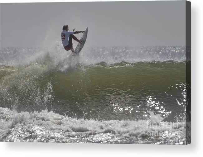 Surf Acrylic Print featuring the photograph Owen On Top by Scott Evers