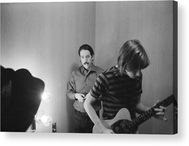Rock Acrylic Print featuring the photograph Paul Butterfield and Buzzy Feiten Fillmore East 1968 by Jan W Faul