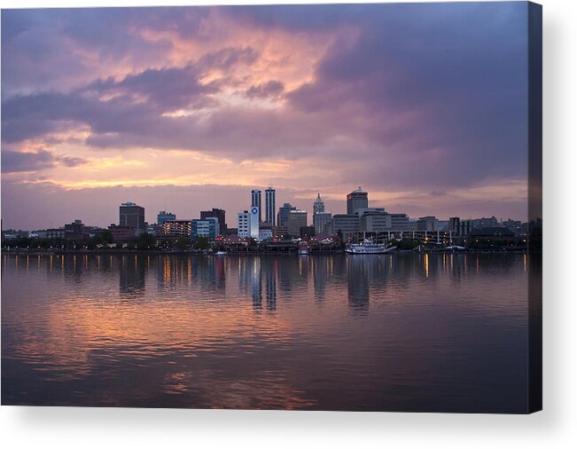 Peoria Acrylic Print featuring the photograph Peoria Skyline by Straublund Photography