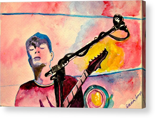 Umphrey's Mcgee Acrylic Print featuring the drawing Pink yUm by Patricia Arroyo