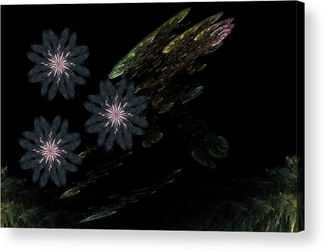 Pond Acrylic Print featuring the digital art Pond by Ricky Kendall