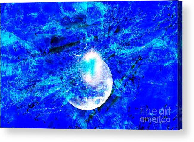 Fania Simon Acrylic Print featuring the digital art Prophecy - The Second Coming of the Lord by Fania Simon